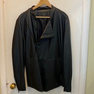Light black leather jacket